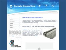 Tablet Screenshot of energie-innovation.com